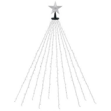 Jingle Jollys 2.5M Christmas Lights Waterfall String Light 300 LED Star Topper