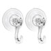 Jingle Jollys 2x Suction Cup Hooks Heavy Duty Christmas Wreath Hanger Window 5kg. Available at Crazy Sales for $19.95