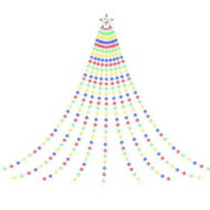Detailed information about the product Jingle Jollys 3.8M Christmas Lights Waterfall String Light 340 LED