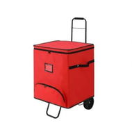 Detailed information about the product Jingle Jollys Christmas Baubles Storage Cart Roller 125 Dividers