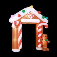 Detailed information about the product Jingle Jollys Christmas Inflatable Archwary Ginger 2.8M Illuminated Decorations