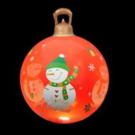 Detailed information about the product Jingle Jollys Christmas Inflatable Ball 60cm Illuminated Led Snowman Xmas Decor