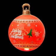 Detailed information about the product Jingle Jollys Christmas Inflatable Ball 60cm Led Illuminated Xmas Decoration Red