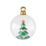 Detailed information about the product Jingle Jollys Christmas Inflatable Ball 60cm Tree Decoration Giant Bauble Clear