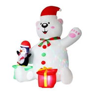 Detailed information about the product Jingle Jollys Christmas Inflatable Bear 1.8M Height LED Outdoor Decorations Illuminated