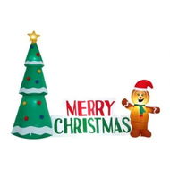 Detailed information about the product Jingle Jollys Christmas Inflatable Gingerbread Man 1.5M Height LED Decorations Illuminated