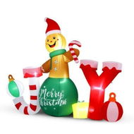 Detailed information about the product Jingle Jollys Christmas Inflatable Gingerman Joy 3M Long Outdoor Decorations Illuminated