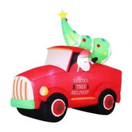 Detailed information about the product Jingle Jollys Christmas Inflatable Santa Truck 1.6M Height LED Decorations Illuminated
