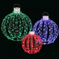 Detailed information about the product Jingle Jollys Christmas Lights 320 LED Fairy Light 3pcs Ball Decorations Set