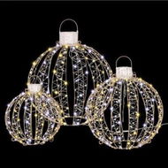 Detailed information about the product Jingle Jollys Christmas Lights 360 LED Fairy Light 3pcs Ball Decorations Set