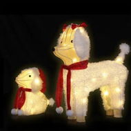 Detailed information about the product Jingle Jollys Christmas Lights 60 LED Fairy Light 2pcs Dog Decorations Set