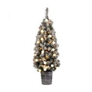 Detailed information about the product Jingle Jollys Christmas Tree 1.2M Potted Snowy Xmas Tree