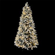 Detailed information about the product Jingle Jollys Christmas Tree 1.8m Snow Flocked LED Xmas Decoration 8 Light Modes