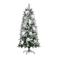 Detailed information about the product Jingle Jollys Christmas Tree 1.8m Xmas Tree Snow Flocked Flowers Decor 564 Tips