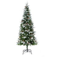 Detailed information about the product Jingle Jollys Christmas Tree 190cm Pine Cones LED Flocking Xmas Tree 680 Tips