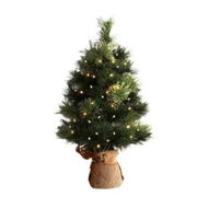 Detailed information about the product Jingle Jollys Christmas Tree 60CM Mini Tabletop 8 Light Modes Timer Xmas Tree