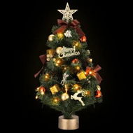 Detailed information about the product Jingle Jollys Tabletop Christmas Tree 60CM LED Xmas Tree Tree Topper Ornaments