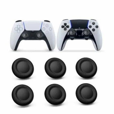 Joystick Replacement Grip Caps for PS4/PS5 Controller,for PS5/PS4 Thumb Grips Caps,Anti-Stickiness,Anti-Slip,Anti-Scratch,Anti-Fingerprint Black (6pcs)