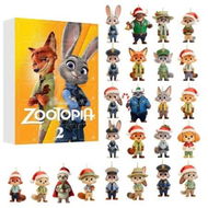 Detailed information about the product JUDY NICK Fox Rabbit Series Advent Calendar Blind Box Christmas Tree Decorations Acrylic 2D Hanging Pieces Christmas Gift