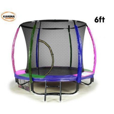 Kahuna 6ft Trampoline With Rainbow Safety Pad