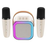 Detailed information about the product Karaoke 2 Speakers Portable Bluetooth Wireless Lightweight with RGB LED Light Girls Boys Birthday Gift