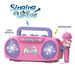 Karaoke Machine Kids Sing Along Speaker Microphone Pink Boom Box Toddler Toy Singing Boys Girls Birthday Gift Music Party Entertainment. Available at Crazy Sales for $19.99