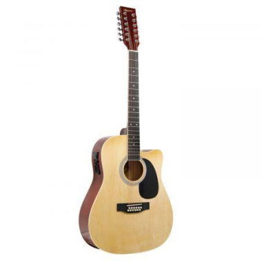 Karrera 12-String Acoustic Guitar With EQ - Natural