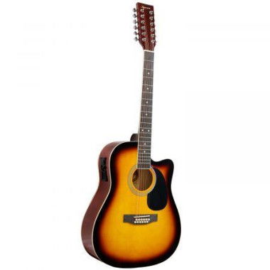 Karrera 12-String Acoustic Guitar With EQ - Sunburst