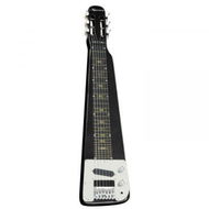 Detailed information about the product Karrera 29in 6-String Lap Steel Hawaiian Guitar - Black