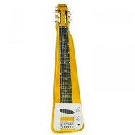 Detailed information about the product Karrera 29in 6-String Lap Steel Hawaiian Guitar - Metallic Gold