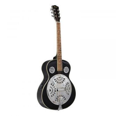 Karrera 40in Resonator Guitar - Black