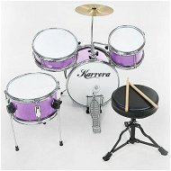 Detailed information about the product Karrera Childrens 4pc Drum Kit - Purple
