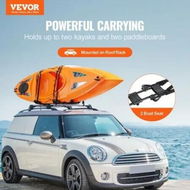 Detailed information about the product Kayak Roof Rack 1 Pair J-Bar, Soft Roof Rack, Top Mount Tie Down, Carrier for kayak, Surf Board, Canoe, SUP, Ski Board, Mount on Car, SUV, Truck, 2 Kayaks