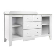 Detailed information about the product Keezi Baby Changing Table Diaper Station Drawers Chest Cabinet Nursery Furniture