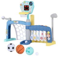 Detailed information about the product Keezi Kids Basketball Hoop Stand Bowling Baseball Golf Game Sports Toys Set Blue
