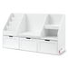 Keezi Kids Bookshelf Storage Organiser Toy Box Drawer Bench Seat Cabinet White. Available at Crazy Sales for $239.95