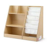 Detailed information about the product Keezi Kids Bookshelf Wood Bookcase Children Storage Rack Display Shelves Holder