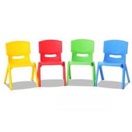 Detailed information about the product Keezi Kids Chairs Set Plastic Set of 4 Activity Study Chair 50KG