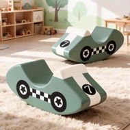 Detailed information about the product Keezi Kids Climbing Blocks Foam Toddler Playset Soft Indoor Climbing Toy Rocker Green