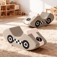 Detailed information about the product Keezi Kids Climbing Blocks Foam Toddler Playset Soft Indoor Indoor Climbing Toy Rocker Khaki