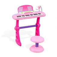 Detailed information about the product Keezi Kids Piano Keyboard 37 Keys Electronic Musical Instrument Set w/ Stool Microphone