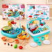 Keezi Kids Pretend Kitchen Sink and Water Playset Fishing Game Toys Play food. Available at Crazy Sales for $89.95