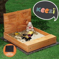 Detailed information about the product Keezi Kids Sandpit Wooden Sandbox Sand Pit with Cover Funnel Outdoor Toys 120cm