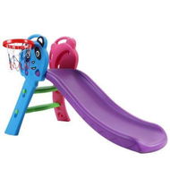 Detailed information about the product Keezi Kids Slide Set Basketball Hoop Indoor Outdoor Playground Toys 100cm Blue