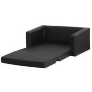 Detailed information about the product Keezi Kids Sofa 2 Seater Chair Children Flip Open Couch Armchair Black