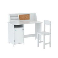 Detailed information about the product Keezi Kids Table and Chair Set Children Study Play Toys Desk w/ Cabinet Storage