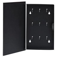 Detailed information about the product Key Box with Magnetic Board Black 30x20x5.5 cm