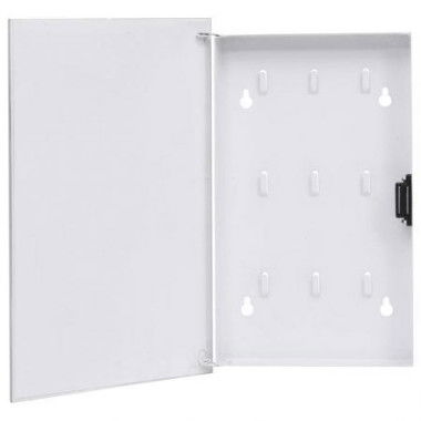 Key Box with Magnetic Board White 30x20x5.5 cm