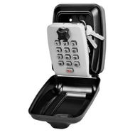 Detailed information about the product Key Lock Box for Outside, Wall Mount Lock Box for House Key, 12 Digit Combination Resettable Large Capacity Security Lockbox for Home, Garage, Grey