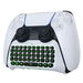 Keyboard for PS5 Controller with Green Backlight,Bluetooth Wireless Mini Keypad Chatpad for Playstation 5,Built-in Speaker & 3.5mm Audio Jack for PS5 Controller Accessories (White). Available at Crazy Sales for $29.99